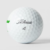 Alligator golfer leuk en netjes golfballen (Logo)