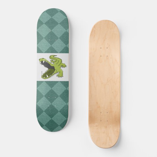 Alligator grappig Skateboard Deck (Voorkant)