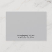 Alligator Grey Reptile Print Visitekaartje (Achterkant)