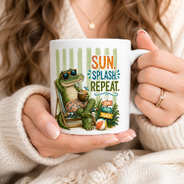 Alligator grote koffiekop