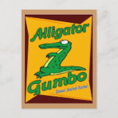 Alligator Gumbo Briefkaart (Voorkant)