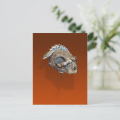 Alligator hagedis op een Briefkaart van de Cat Sku (Staand voorkant)