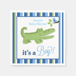Alligator Het is een Aangepast kind Napkin Servetten