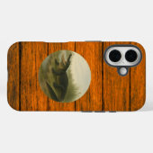 Alligator Houtstructuur iPhone 16 Hoesje (Achterkant (horizontaal))