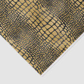 ALLIGATOR HUID KIJK ZWART EN GOLD TISSUEPAPIER (Detail)