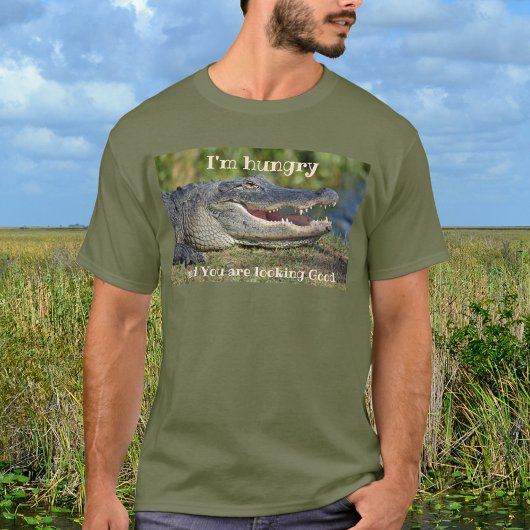 Alligator ik heb honger. Je ziet er goed uit T-shirt