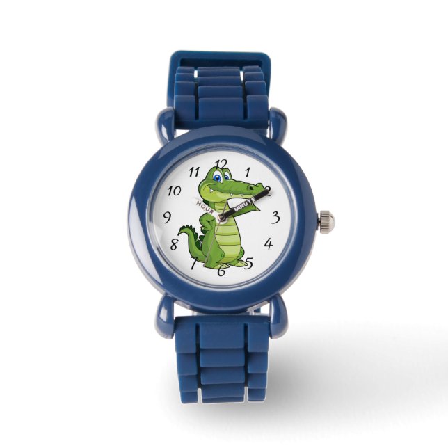 Alligator illustratie horloge (Voorkant)