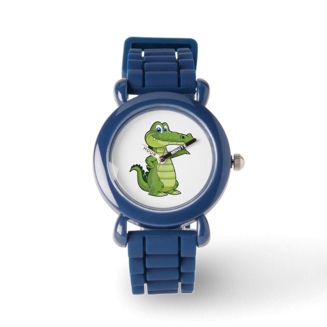 Alligator illustratie horloge (Voorkant)