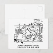 Alligator in de dierentuin ansichtkaart briefkaart (Voorkant / Achterkant)