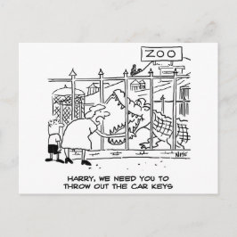 Alligator in de dierentuin ansichtkaart briefkaart