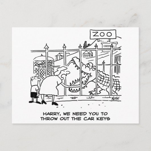 Alligator in de dierentuin ansichtkaart briefkaart (Voorkant)