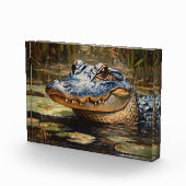 Alligator in de Everglades Wildlife Art Fotoblokken (Rechts)