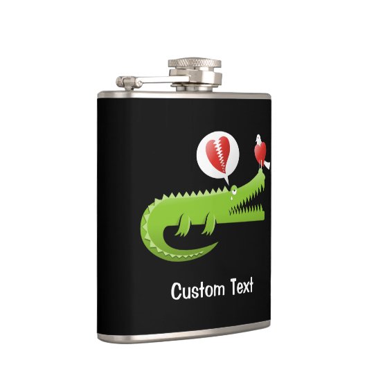 Alligator in een liefdesfles heupfles (Rechts)