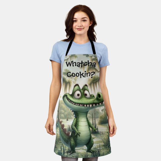 Alligator in het moeras Schort (Gedragen)