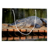 Alligator in het natuurpark Homosassa Springs Large Cadeautasje (Achterkant)