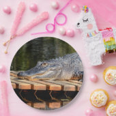 Alligator in het natuurpark Homosassa Springs Papieren Bordje (Feest)