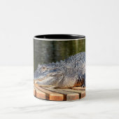 Alligator in het natuurpark Homosassa Springs Tweekleurige Koffiemok (Center)