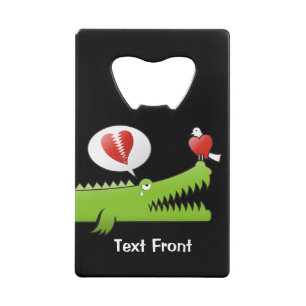 Alligator in Liefde Credit Kaart Bottle Opener Creditkaart Flessenopener