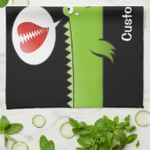 Alligator in Liefde Keuken Handdoek (Gevouwen)