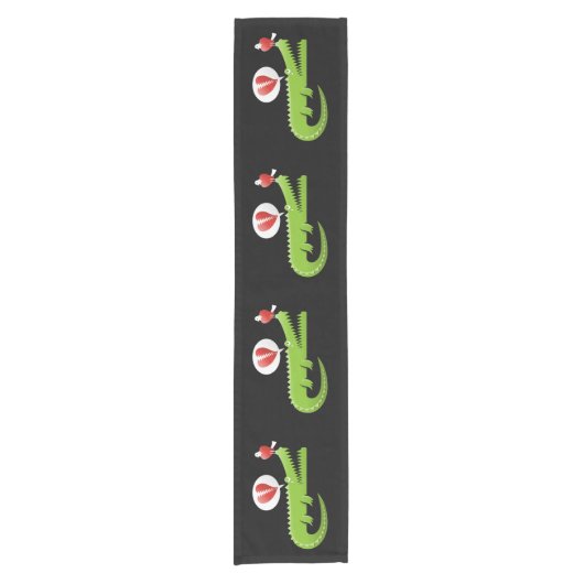 Alligator in Liefde Korte Tafelloper (Voorkant)