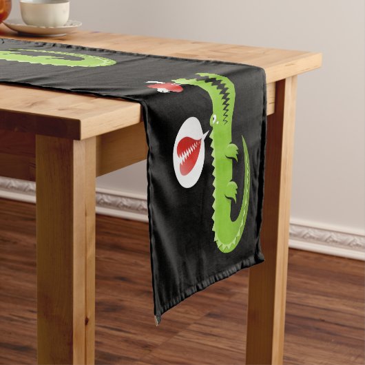 Alligator in Liefde Korte Tafelloper (Voorbeeld)