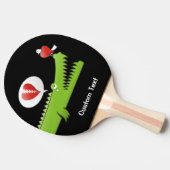 Alligator in liefde Ping Pong Paddle Tafeltennisbatje (Zijkant)