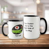 Alligator in Liefde Twee-Tone Koffie Mok