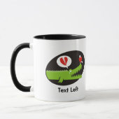Alligator in Liefde Twee-Tone Koffie Mok (Links)