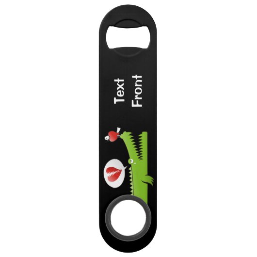 Alligator in Love Bar Key Speed Flessenopener (Voorkant)