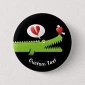 Alligator in Love Button (Voorkant)