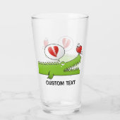 Alligator in Love Glas (Achterkant)