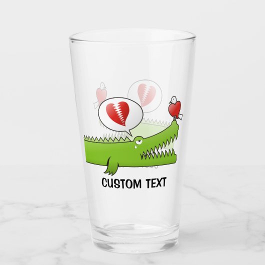 Alligator in Love Glas (Voorkant)