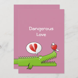 Alligator in Love Kaart