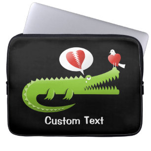 Alligator in Love Laptop Slaper Sleeve