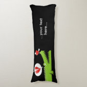 Alligator in Love Lichaamskussen (Voorkant Verticaal)