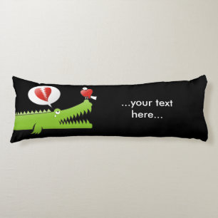 Alligator in Love Lichaamskussen