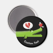 Alligator in Love Magnet (Voorkant / Achterkant)