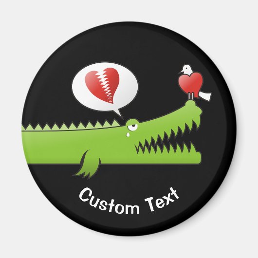 Alligator in Love Magnet (Voorkant)