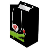 Alligator in Love Medium Cadeauzakje (Achterkant Gekanteld)