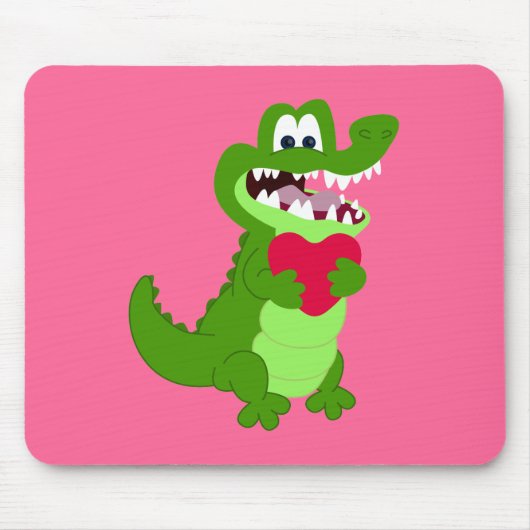 Alligator in Love Muismat (Voorkant)