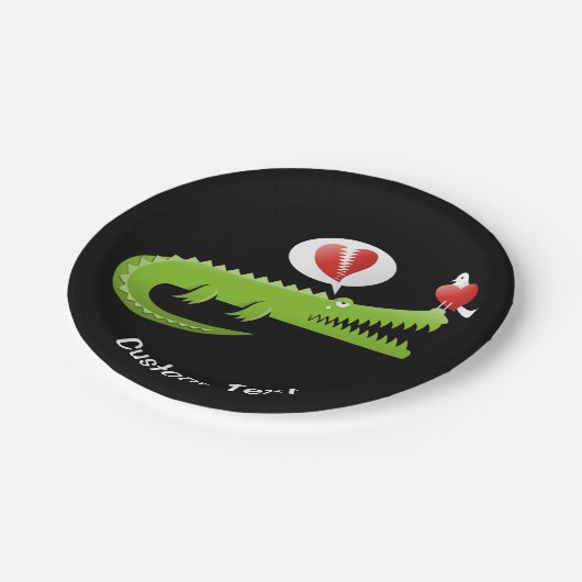 Alligator in Love Paper Bord (Gekanteld)