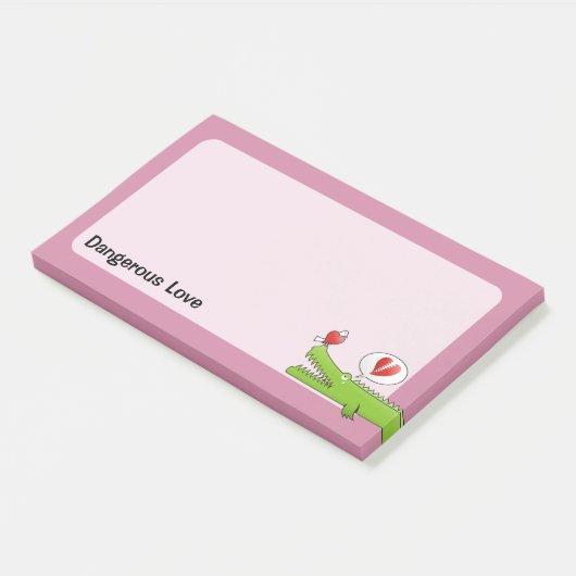 Alligator in Love Post-it® Notes (Schuin)