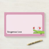 Alligator in Love Post-it® Notes (Op bureau)