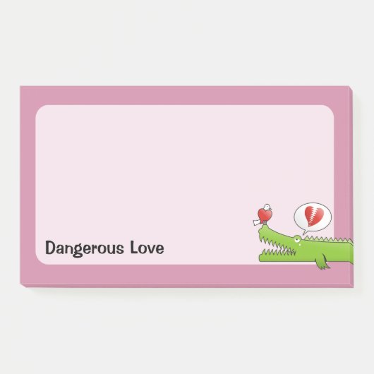 Alligator in Love Post-it® Notes (Voorkant)