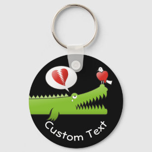 Alligator in Love Sleutelhanger
