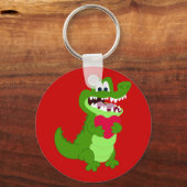 Alligator in Love Sleutelhanger (Voorkant)