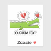 Alligator in Love Sticker (Vel)