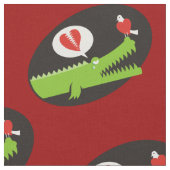 Alligator in Love Stof (Close Up)