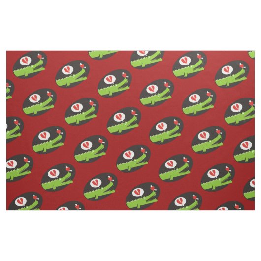 Alligator in Love Stof (Fat Quarter)