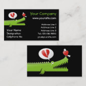 Alligator in Love Visitekaartje (Voorkant / Achterkant)